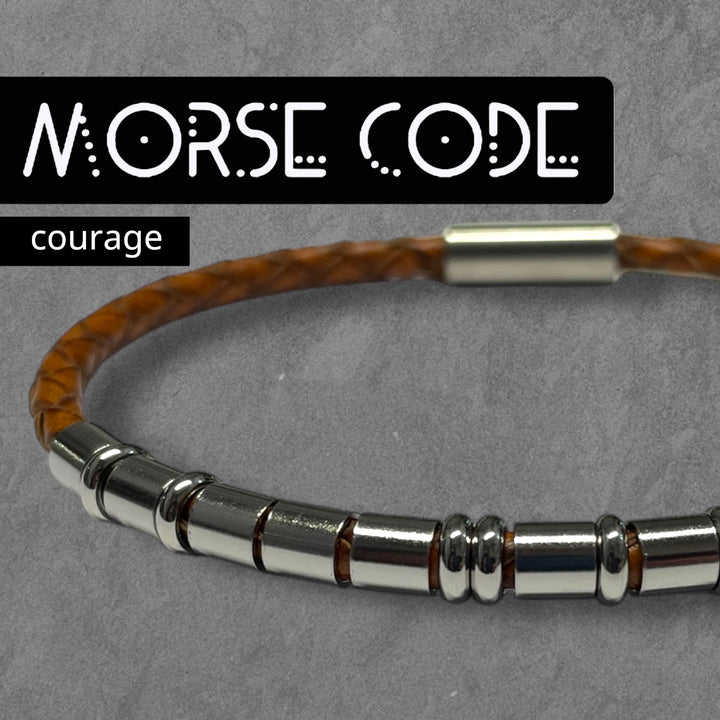 COURAGE - MORSE CODE BRACELET image 0