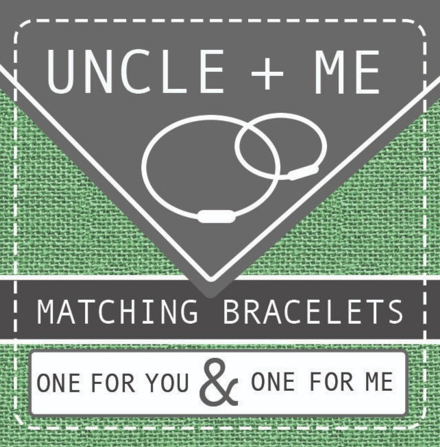 UNCLE + ME -Matching Leather Bracelet for Uncle & Niece/Nephew image 1