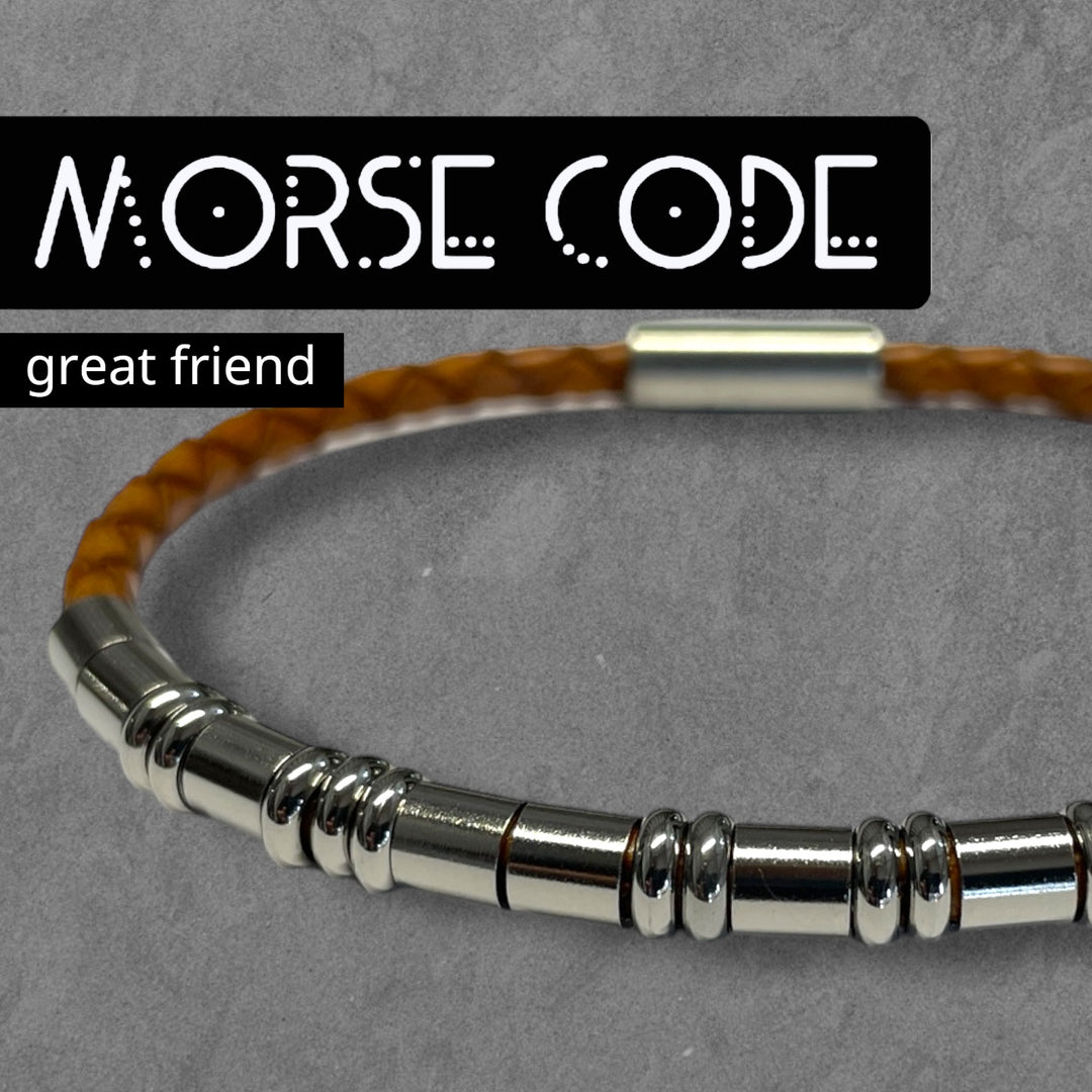 GREAT FRIEND - MORSE CODE BRACELET image 0