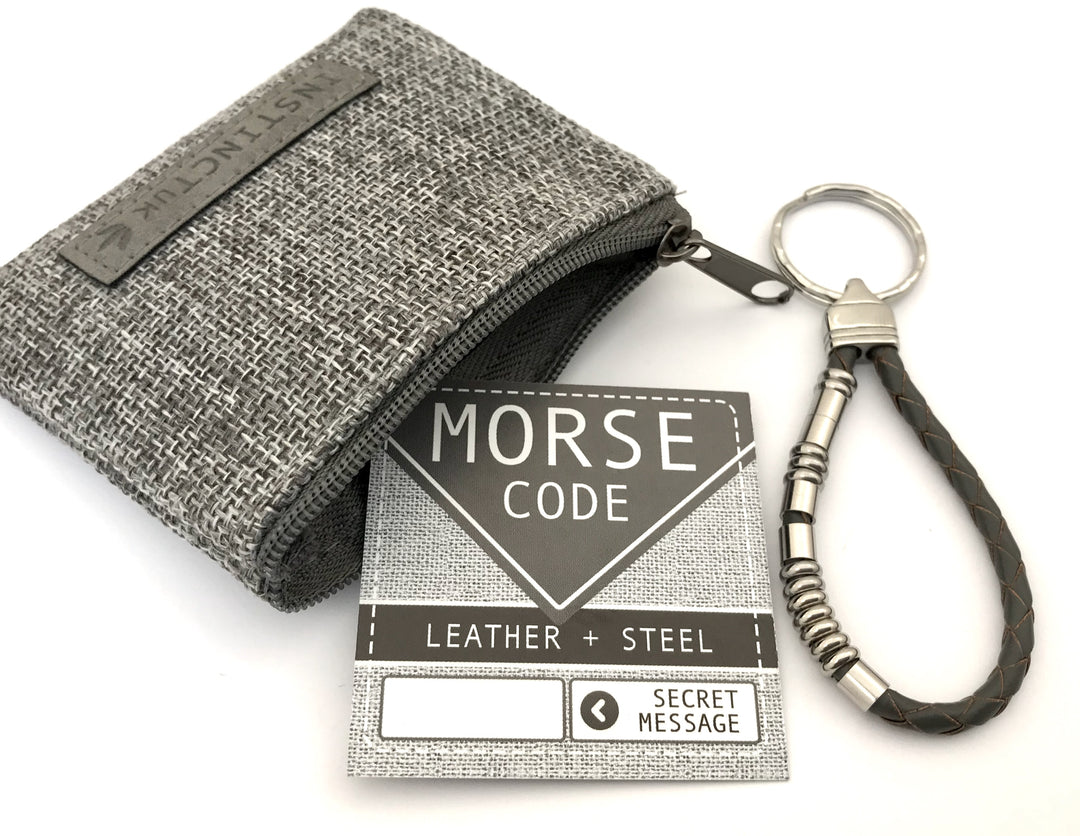 ROMANTIC INITIALS - Morse Code Keyring image 3