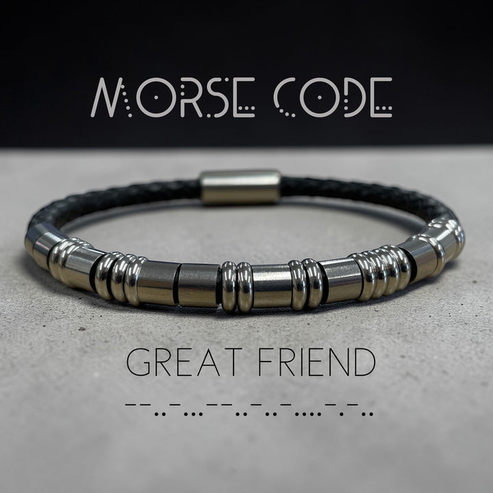 GREAT FRIEND | MORSE CODE MESSAGE BRACELET
