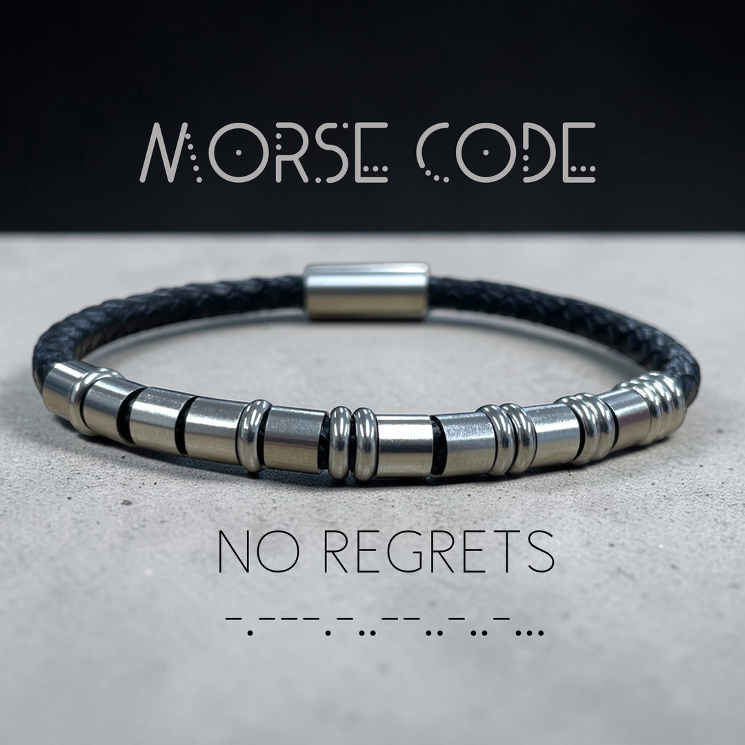 NO REGRETS | MORSE CODE BRACELET