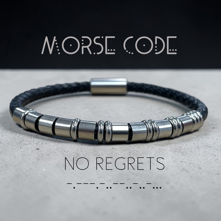 NO REGRETS | MORSE CODE BRACELET
