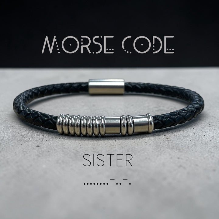 SISTER | MORSE CODE BRACELET